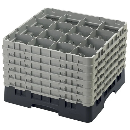 Cambro 16S1214110 Camrack Glass Rack With (6) Soft Gray Extenders - 2 Cases