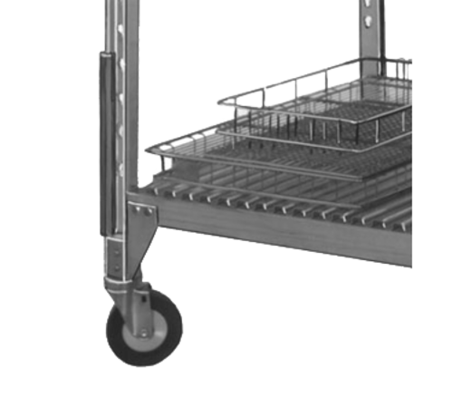 Cres Cor 1056 000 Non-Marking Gray Rubber Vertical Corner Bumpers