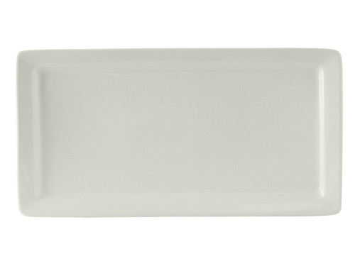 Tuxton BWH-1547 Ceramic White Rectangular Plate (6 Each Per Case)