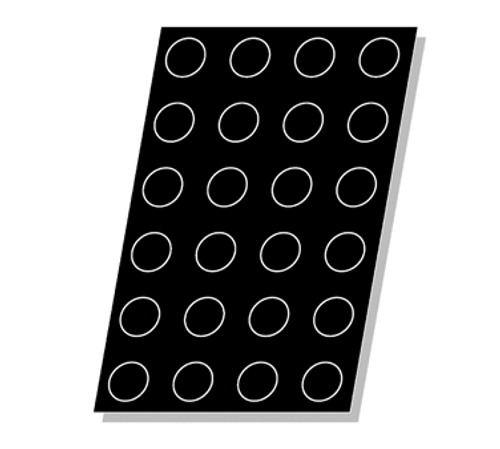 Matfer Bourgeat 336043 Flexipan Cylinder Mold 4-1/2 Oz. 3-1/4" Dia. x 1-1/5"H Food Grade Silicone