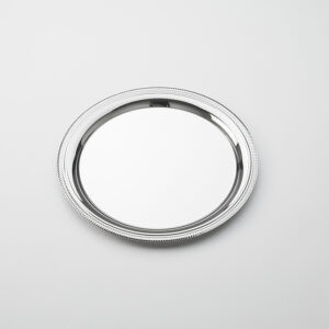 American Metalcraft SST10 10" Stainless Steel Round Royal Touch Serving Tray