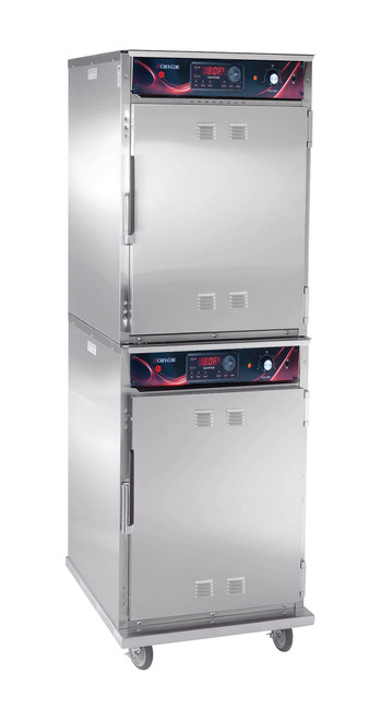 Cres Cor 1000-CH-SK-SPLIT-STK-DX Stainless Steel Cook-N-Hold Low Temp Smoker Cabinet - 208-240 Volts