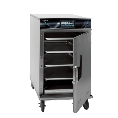 Cres Cor 1000CHSKSTKEX Cook-N-Hold 22.63" W Stainless Steel 16 Racks Capacity Stacked Mobile Low Temp Smoker Cabinet - 208-240 Volts