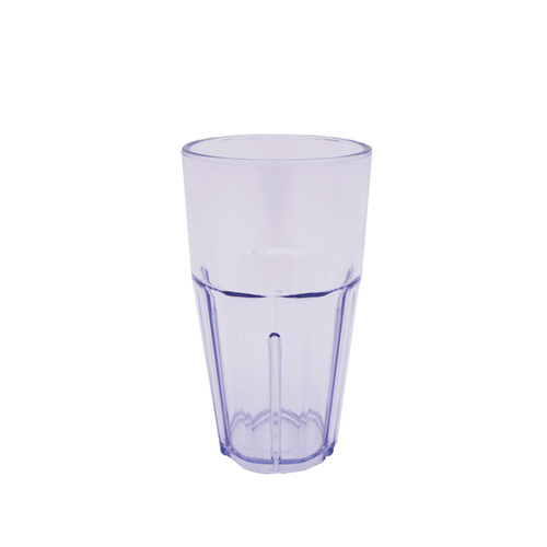 CAC China TMLH-16 16 Oz. Blue Plastic Tropical Tumbler (4 Dozen Per Case)