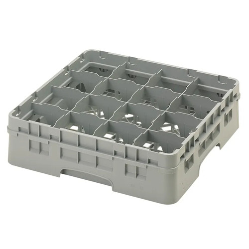 Cambro 16S418151 Camrack Glass Rack With Soft Gray Extender - 5 Cases