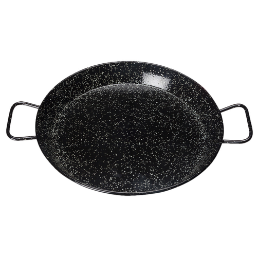 Winco CSPP-11E 11" Dia. Carbon Steel Round Paella Pan