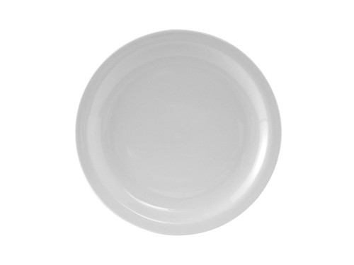 Tuxton CLA-082 8-1/4" Porcelain Porcelain White Round Plate (3 Dozen Per Case)