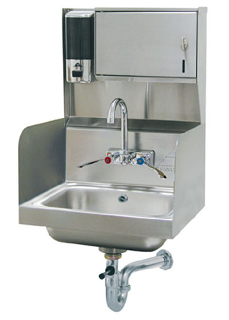 Advance Tabco 7-PS-87-2X 120" W x 19.5" D x 29.5" H Multiwash Hand Sink Wall Mount