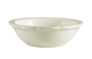 CAC China SC-11 5 Oz. American White Ceramic Round Seville Fruit Dish (3 Dozen Per Case)