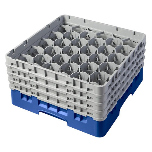 Cambro 30S800168 Camrack Glass Rack With (4) Soft Gray Extenders - 2 Cases