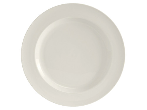 Tuxton AMU-008 11-5/8" Ceramic Pearl White Round Plate (1 Dozen)