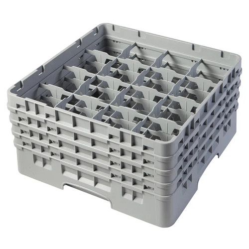 Cambro 16S800151 Camrack Glass Rack With (4) Soft Gray Extenders - 2 Cases