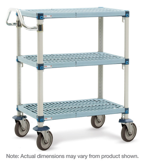 Metro MQUC2436G-35 Utility Cart Polymer Mat Shelves 24"W x 36"D x 40"H