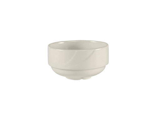 Tuxton ASU-043 4-1/8" 10-1/2 Oz. Ceramic Pearl White Round Soup Cup (2 Dozen Per Case)