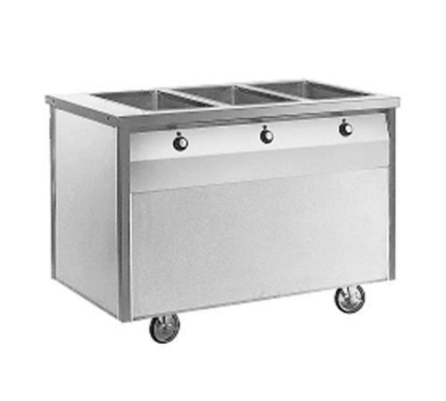 Randell RAN HTD-4 Stainless Steel 4 Pan Serving Counter Hot Food Electric Enclosed Base