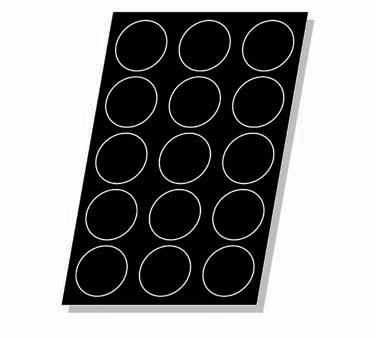 Matfer Bourgeat 336018 Flexipan FlorenTines Mold 40 Per Sheet 1 Oz. Cap. Food Grade Silicone