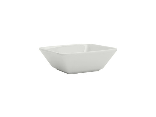 Tuxton GSP-531 24 Oz. Porcelain Porcelain White Square Bowl (1 Dozen)