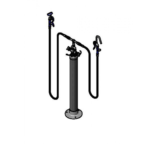 T&S Brass B-0193 Kettle Filler Stanchion 4"