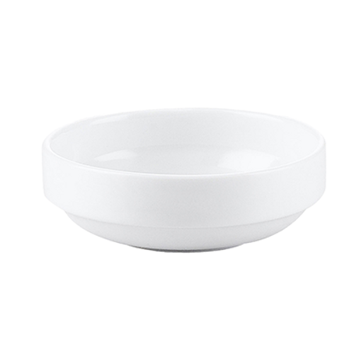 CAC China RCN-B529 9" Dia. 68 Oz. Super White Porcelain Round RCN Specialty Bowl (1 Dozen)