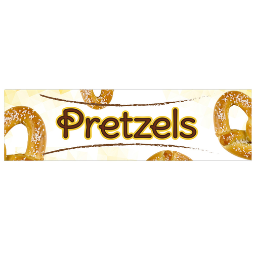 Winco EDM-2PRS 5-3/4"H Plastic Pretzel Sign