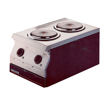Garland ED-15THSE 15" W x 11.25" H x 24" D Stainless Steel with 2 Burners Electric Countertop Designer Seres Hotplate - 208 Volts