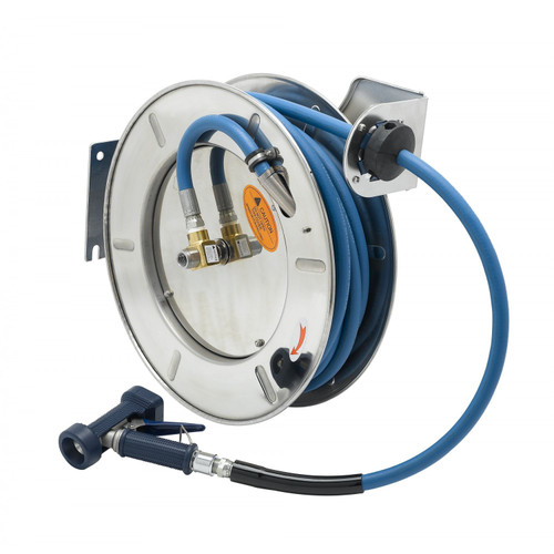 T&S Brass B-7143-02 Hose Reel open stainless steel 1/2"