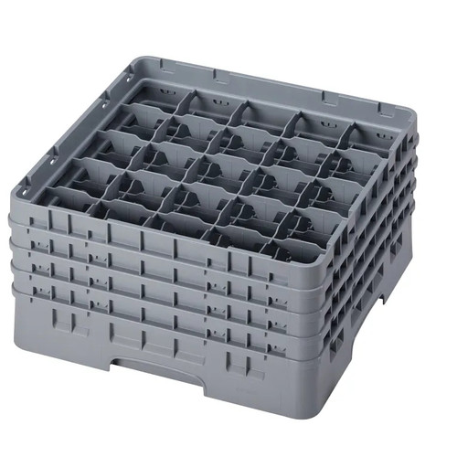 Cambro 25S800151 Camrack Glass Rack With (4) Soft Gray Extenders - 2 Cases