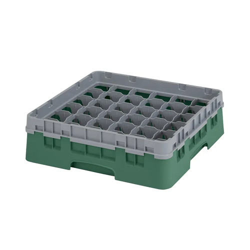 Cambro 36S318119 Camrack Glass Rack With Soft Gray Extender - 5 Cases
