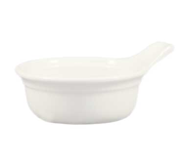 CAC China CAS-12 12 Oz. Bone White Ceramic Oval Casserole (2 Dozen Per Case)