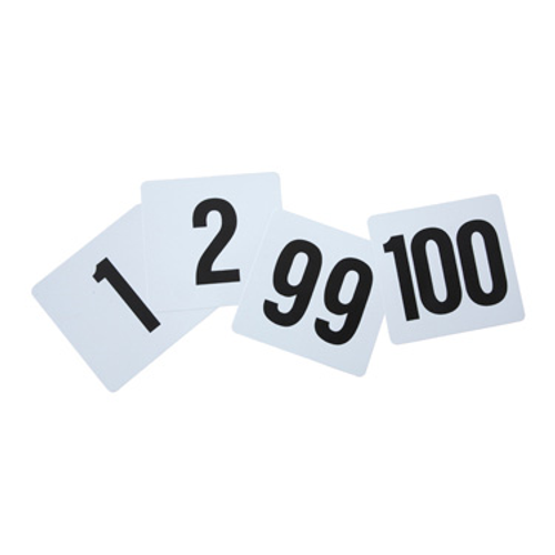 Winco TBN-100 Table 4" W Plastic Table Numbers Set