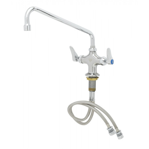 T&S Brass B-0201-CR Mixing Faucet single hole deck mount 12"