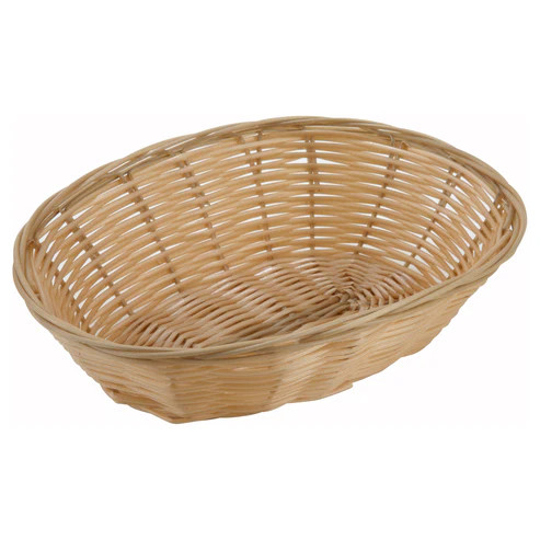 Winco PWBN-9V
 Polypropylene
 Tan
 Oval
 Woven Basket
 12 Dozen (contains 1 Dozen)
