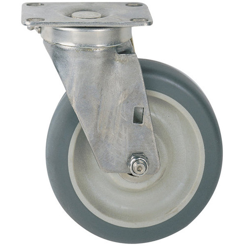 Metro C6PGSA Super Erecta Stainless Steel Cart-Washable Plate Caster Swivel 6" Dia. 1-1/2"W Face With 600 Lbs. Capacity