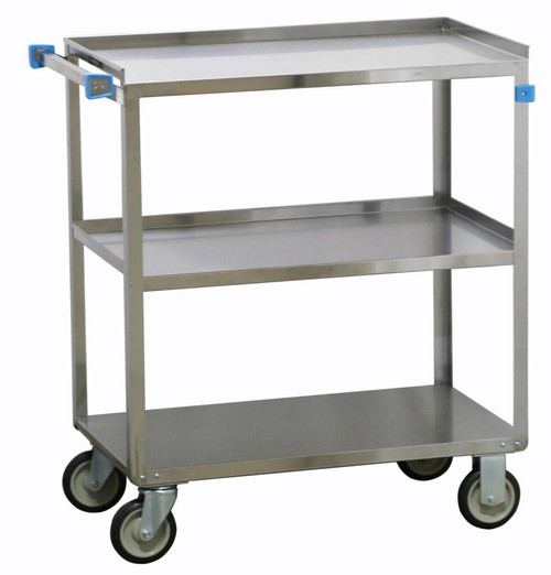 Lakeside 352 500 Lbs. Stainless Steel 3 Shelves Edges Up Open Tray Truck