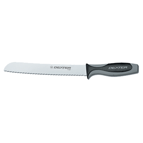 Dexter 29313 8" Scalloped Edge V-Lo Bread Knife with Soft-to-the-touch Handle