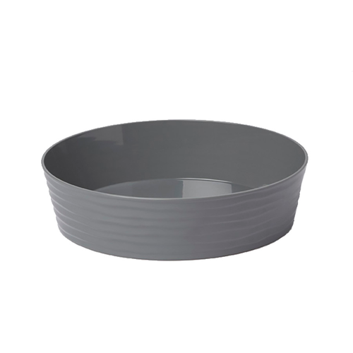 American Metalcraft B12G 12" 118 Oz. Plastic Gray Round Serving Bowl