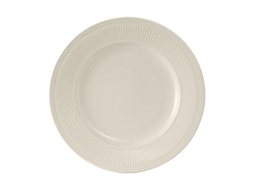 Tuxton HEA-091 9" Ceramic American White/Eggshell Round Plate (2 Dozen Per Case)