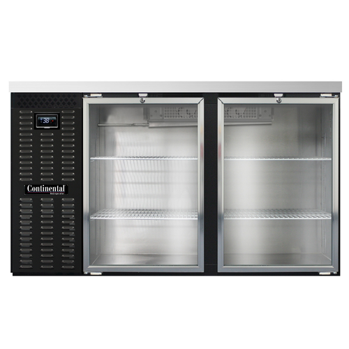 Continental Refrigerator BB59NGD 59"W Glass Door Refrigerated Back Bar Cooler