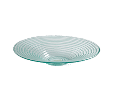American Metalcraft GBG19 18" 128 Oz. Glass Green Round Glacier Bowl