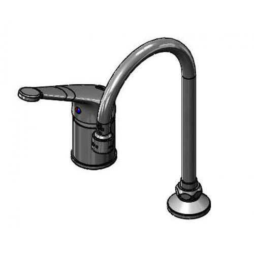 T&S Brass B-2742-LH Single Lever Side Mount Control swivel gooseneck long handle vandal resistant aerator
