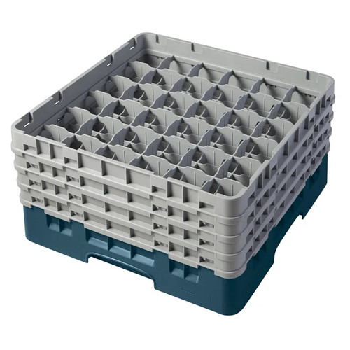 Cambro 36S800414 Camrack Glass Rack With (4) Soft Gray Extenders - 2 Cases