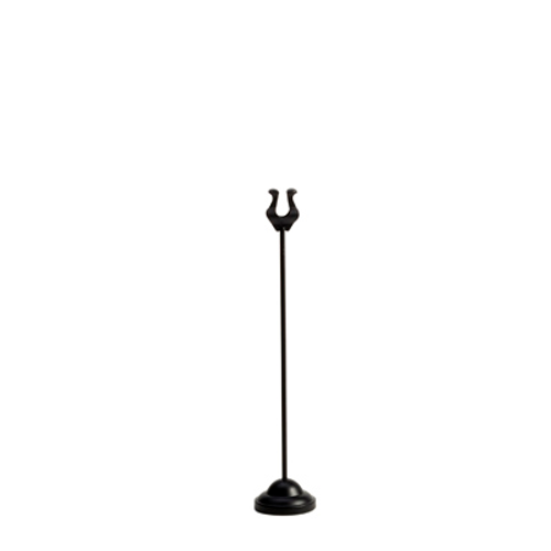 American Metalcraft HPBL12 2.25" W Black Metal Number Stand