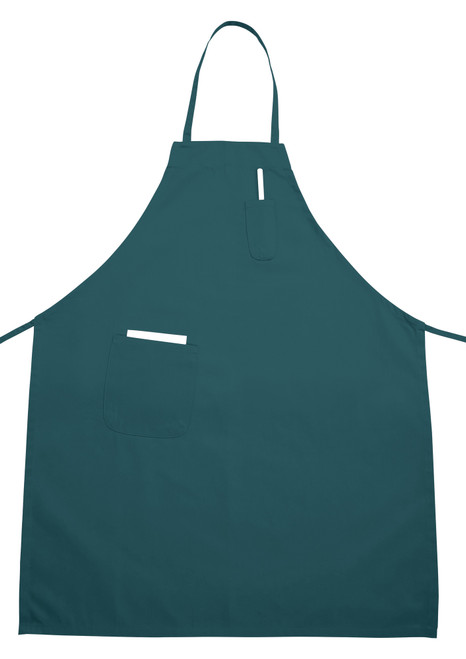 Winco BA-PGN Green Bib Apron - 33" x 26"