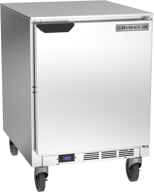 Beverage Air UCF24AHC 24"W One-Section Stainless Steel Door Undercounter Freezer