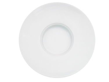 CAC China HMY-123 12 Oz. Super White Porcelain Round Harmony Pasta Bowl (1 Dozen)