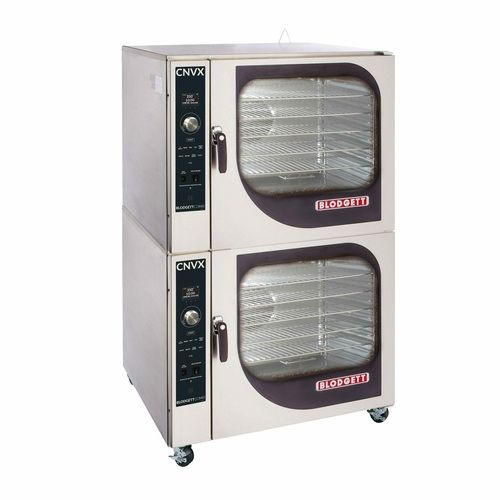 Blodgett CNVX-14E DBL Stainless Steel 2 Decks Full Size Electric Convection Oven - 208 Volts 3-Phase