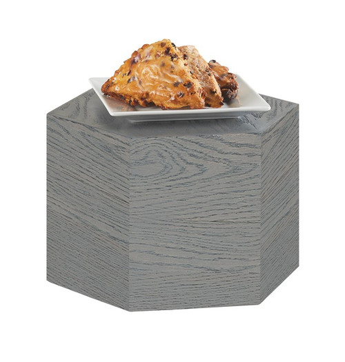 Cal-Mil 435-8-83 12" Dia. x 8"H Gray Wood Ashwood Riser