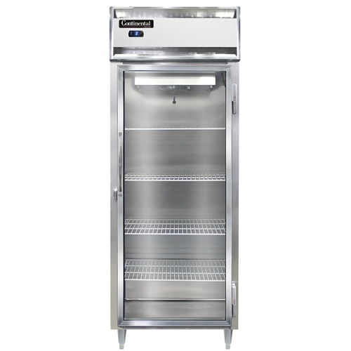 Continental Refrigerator DL1FES-GD 28.5" W One-Section Glass Door Reach-In Designer Line Wide Freezer - 115 Volts