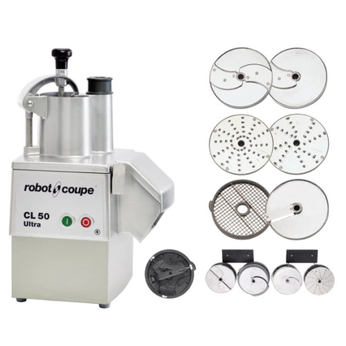 Robot Coupe CL50EUTEXMEX 14.75" W Stainless Steel CL50 ULTRA Tex-Mex Pack Commercial Food Processor - 120 Volts, 1.5 HP