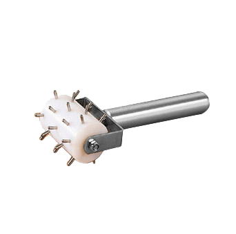 American Metalcraft DD5275 Dough Docker 2.75" Wide x 1.75" Diameter Barrel Stainless Steel Pins and Axle Plastic Core